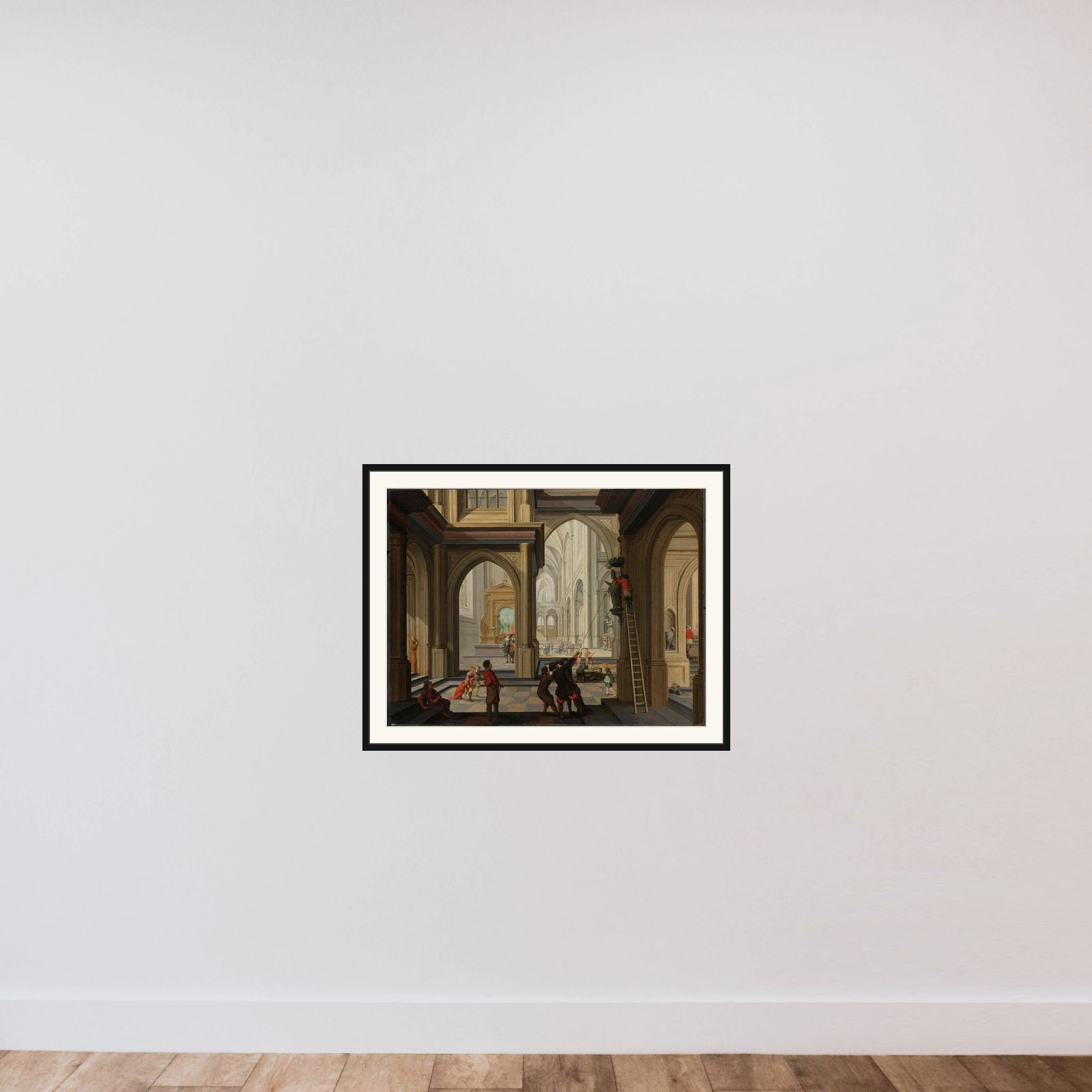 Iconoclasm in a Church framed — shown to scale
