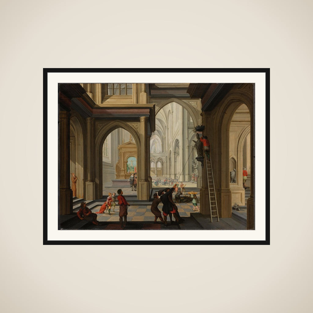 Iconoclasm in a Church framed