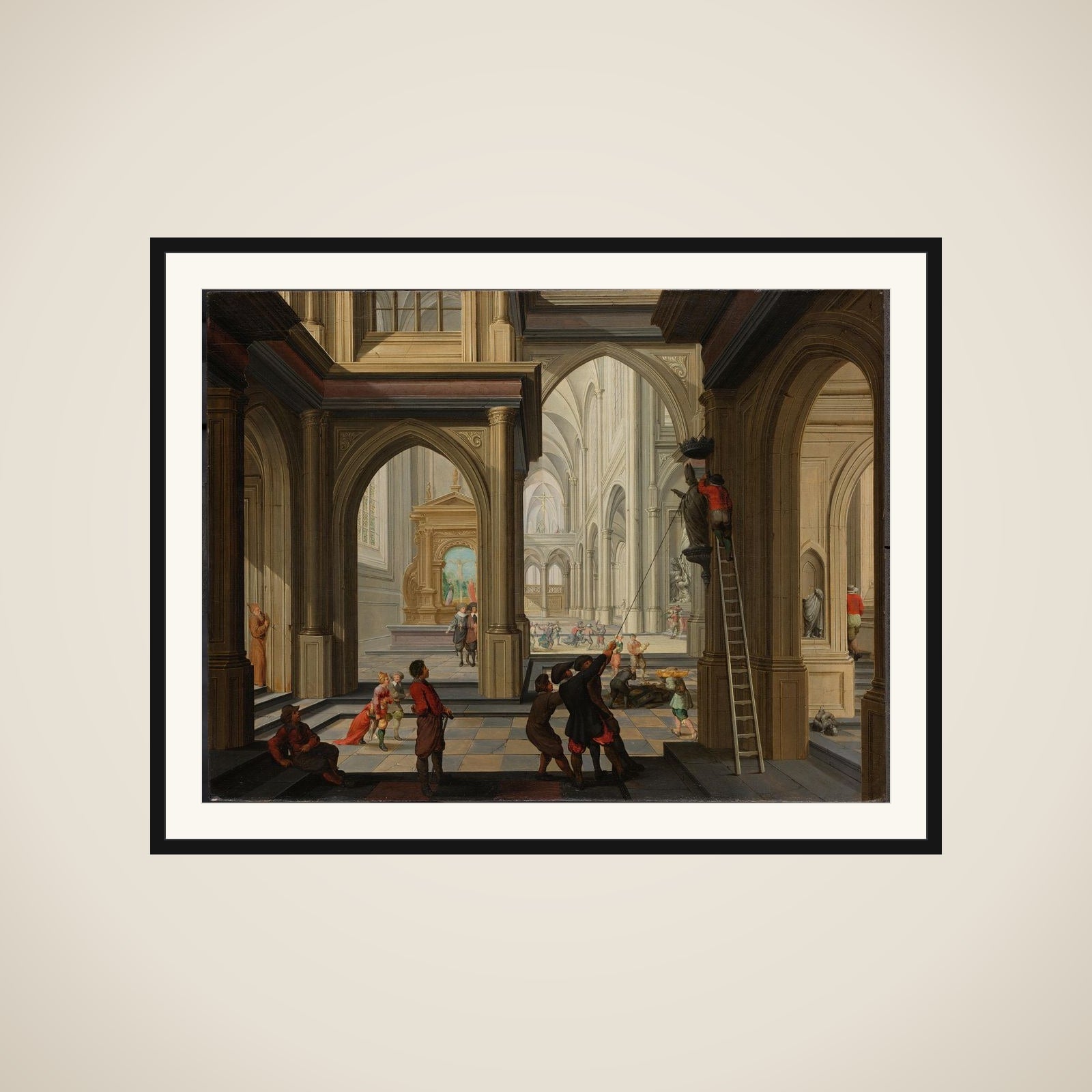 Iconoclasm in a Church framed
