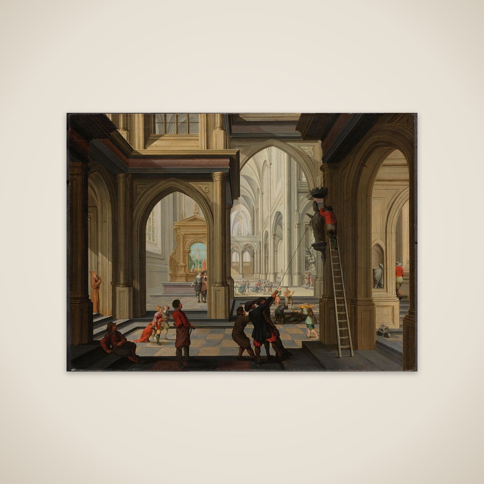 Iconoclasm in a Church unframed print
