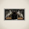 Overdoor with Representation of Two Reclining Women with Garlands framed