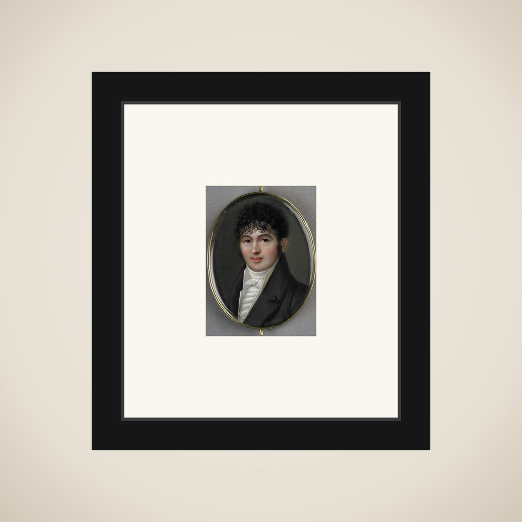 Portrait of an unknown man framed
