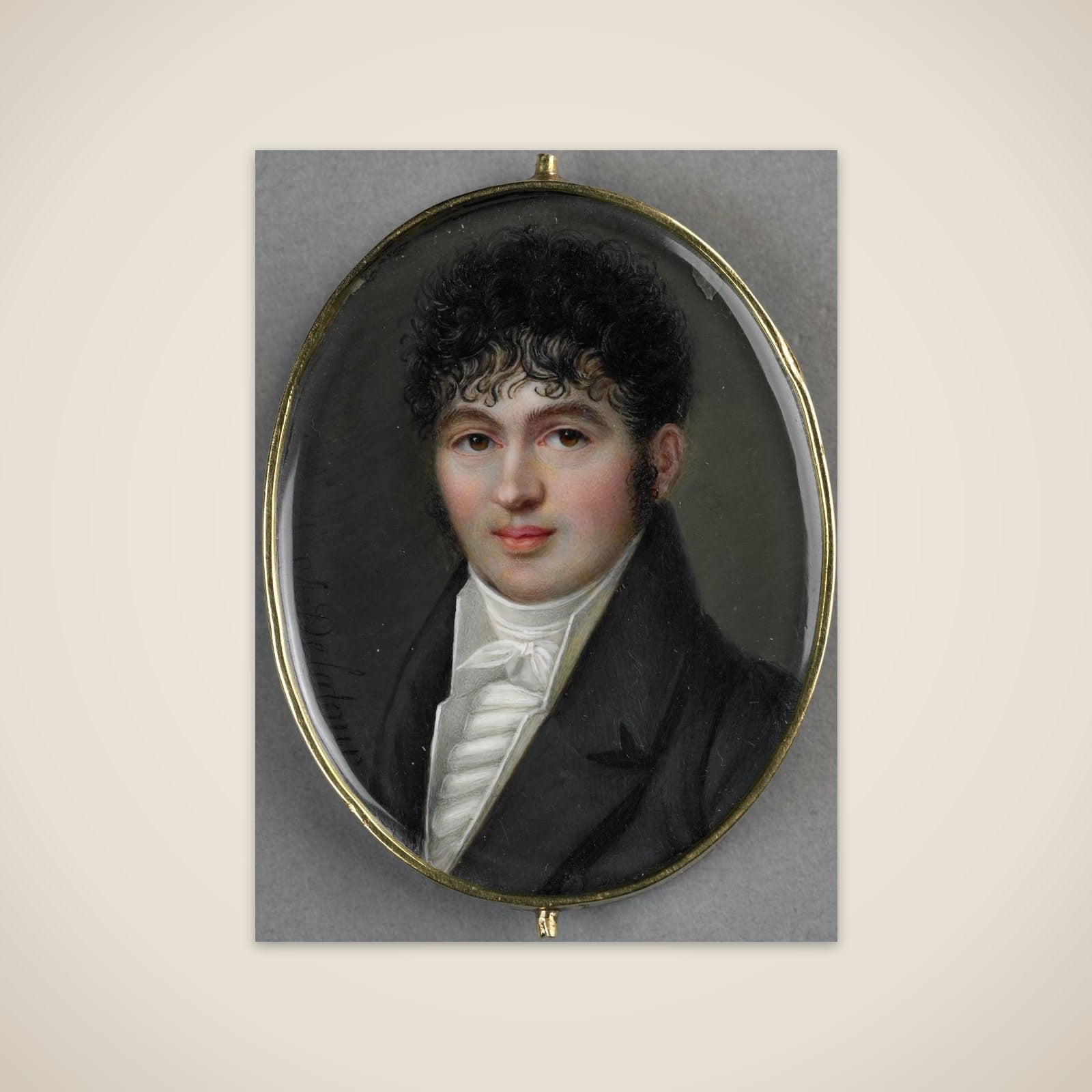 Portrait of an unknown man unframed print