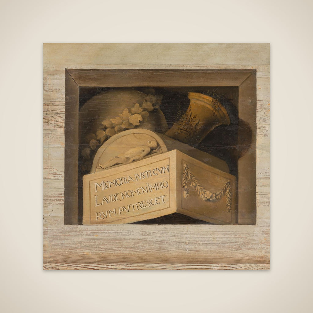 Tomb with Inscription unframed print