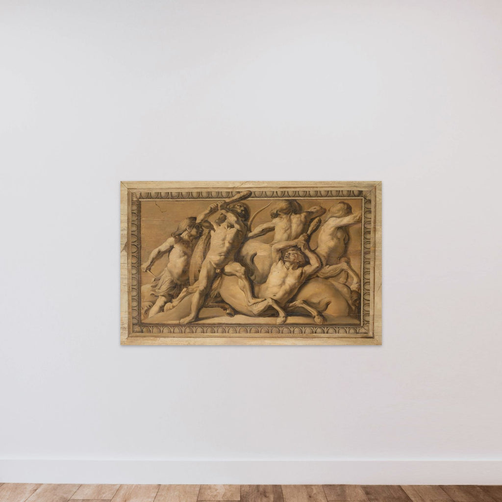 Hercules Slays the Centaurs (Jupiter Defeating the Centaurs) unframed — shown to scale