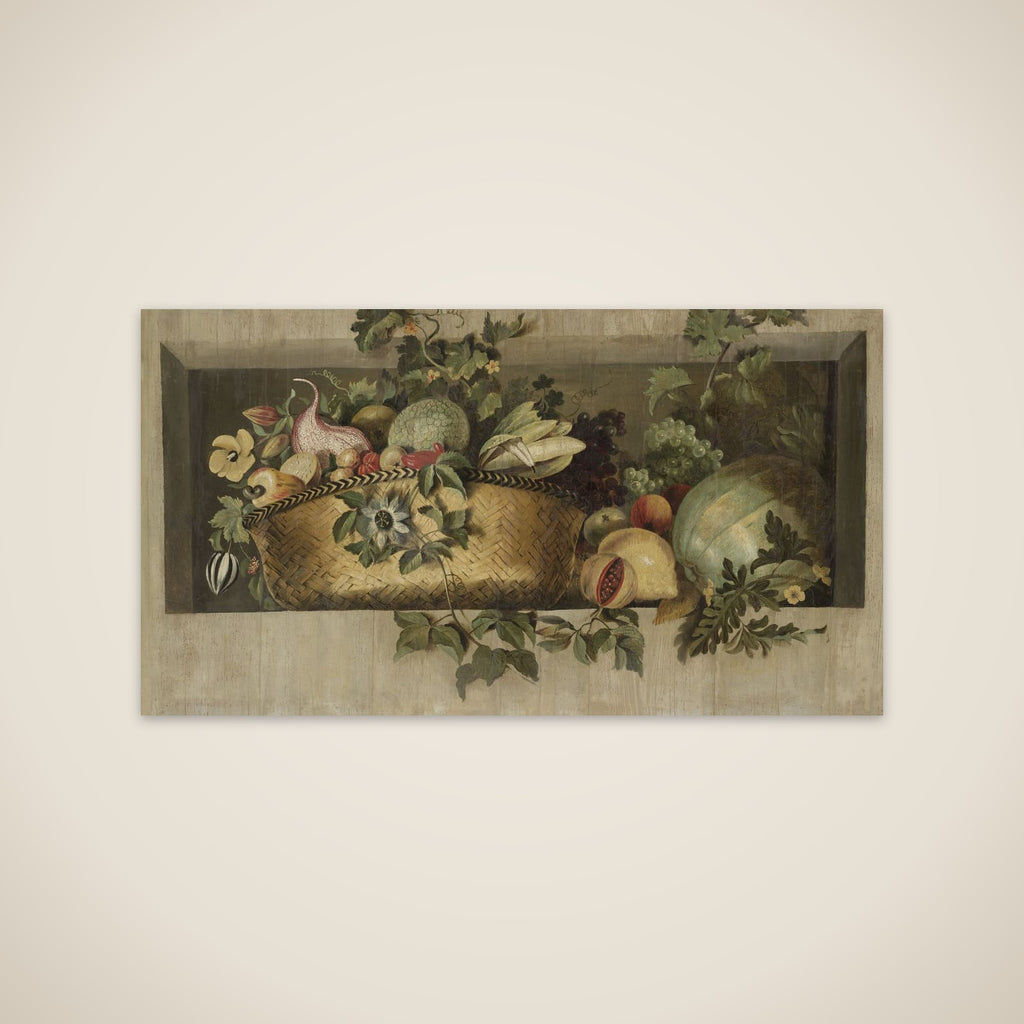 Still Life with Fruit and Flower Garlands unframed print