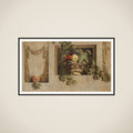 Still Life with Fruit and Flower Garlands framed