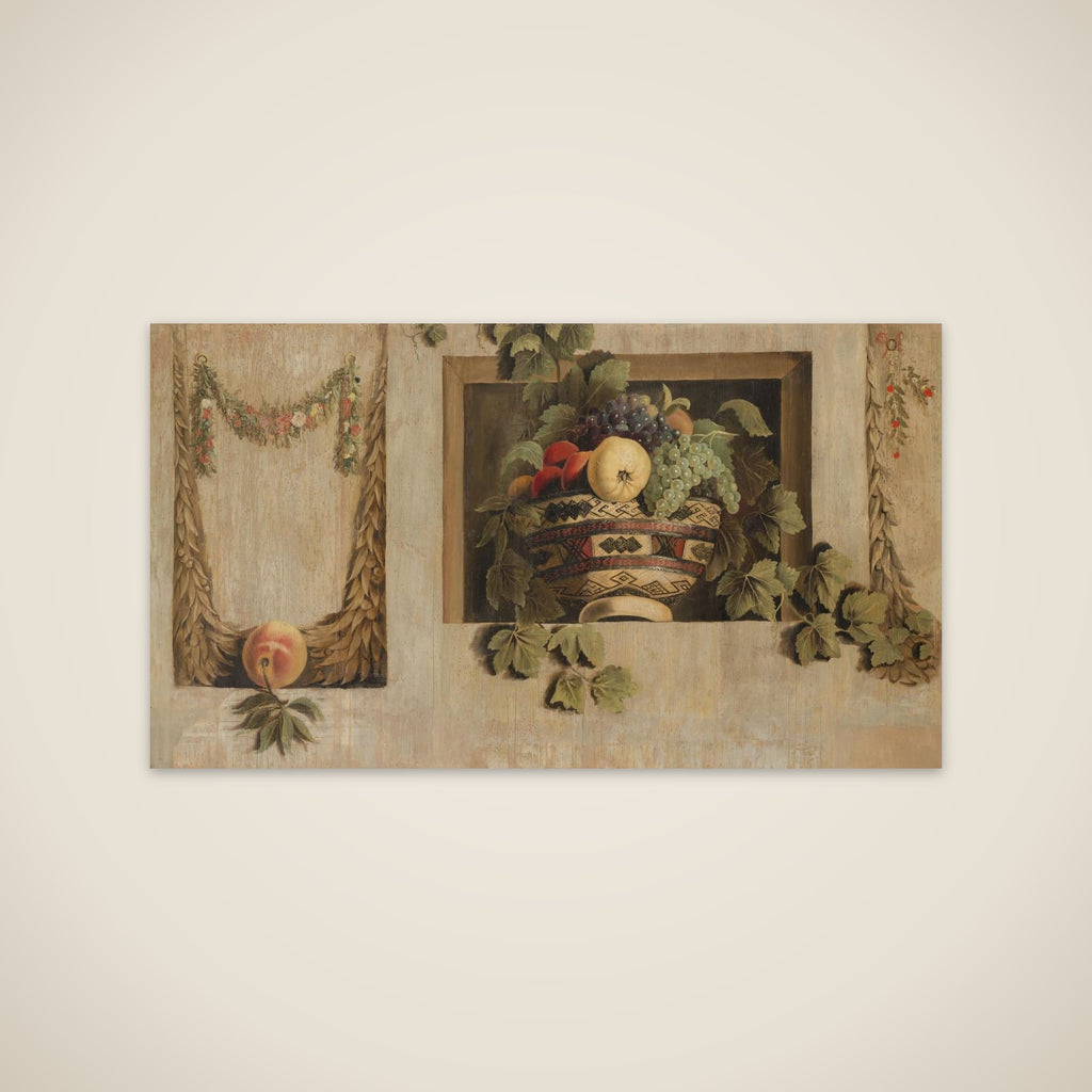 Still Life with Fruit and Flower Garlands unframed print