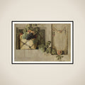 Still Life with Fruit and Flower Garlands framed