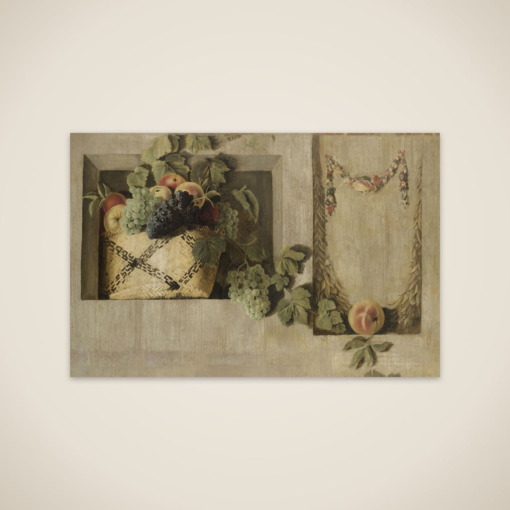 Still Life with Fruit and Flower Garlands unframed print