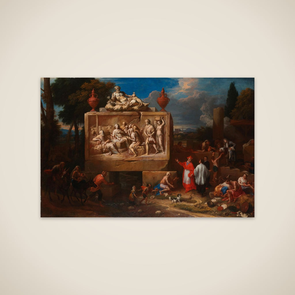 Fantasy Landscape with Saint Charles Borromeo unframed print