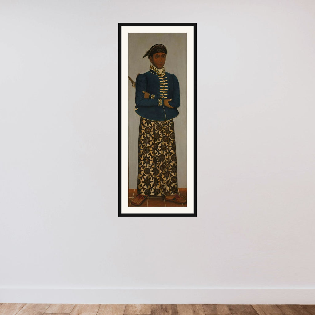 Javanese Court Officials framed — shown to scale
