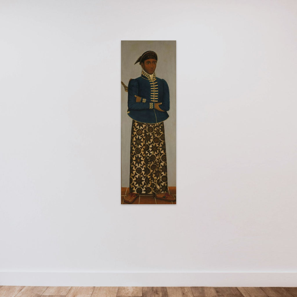 Javanese Court Officials unframed — shown to scale