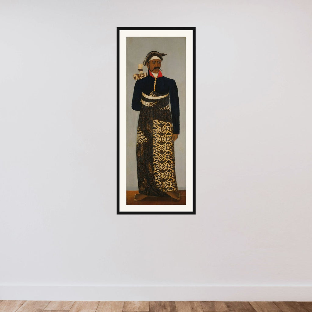 Javanese Court Officials framed — shown to scale