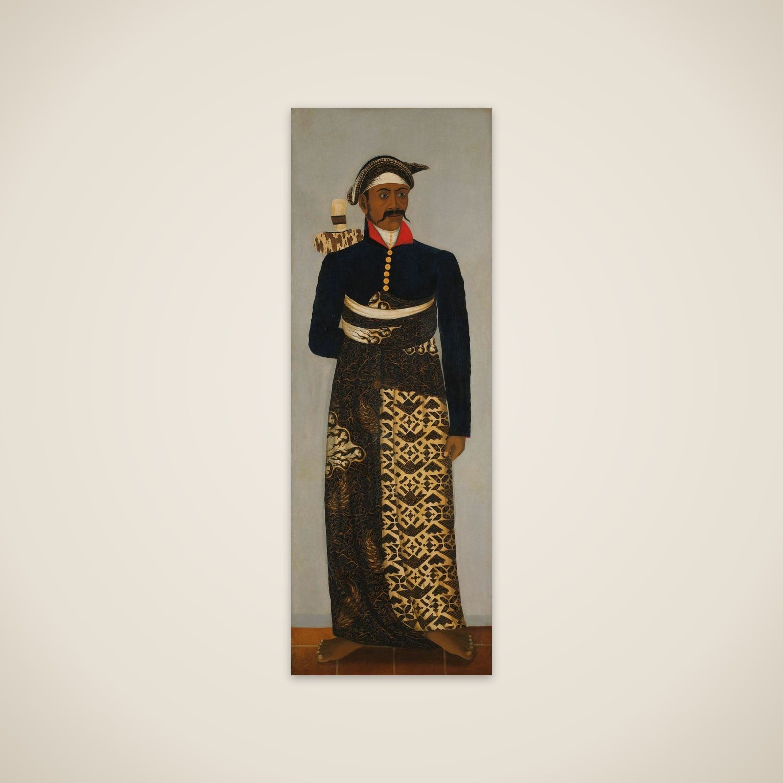 Javanese Court Officials unframed print