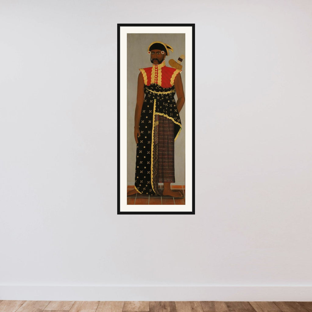 Javanese Court Officials framed — shown to scale