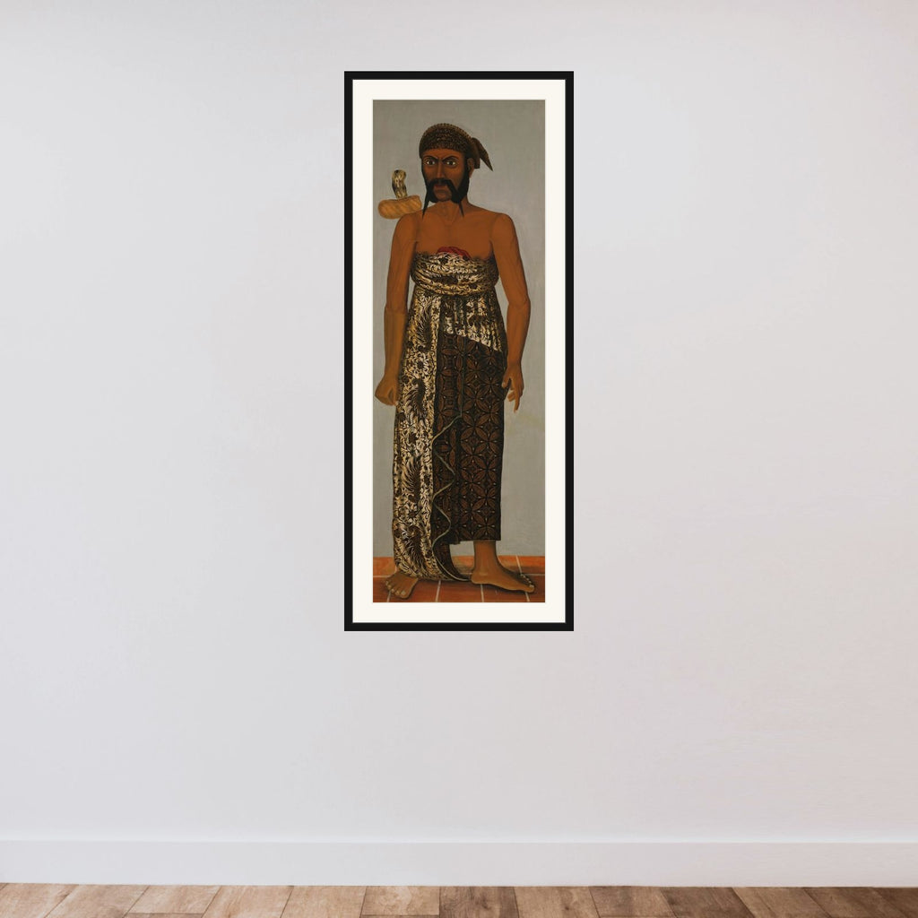 Javanese Court Officials framed — shown to scale