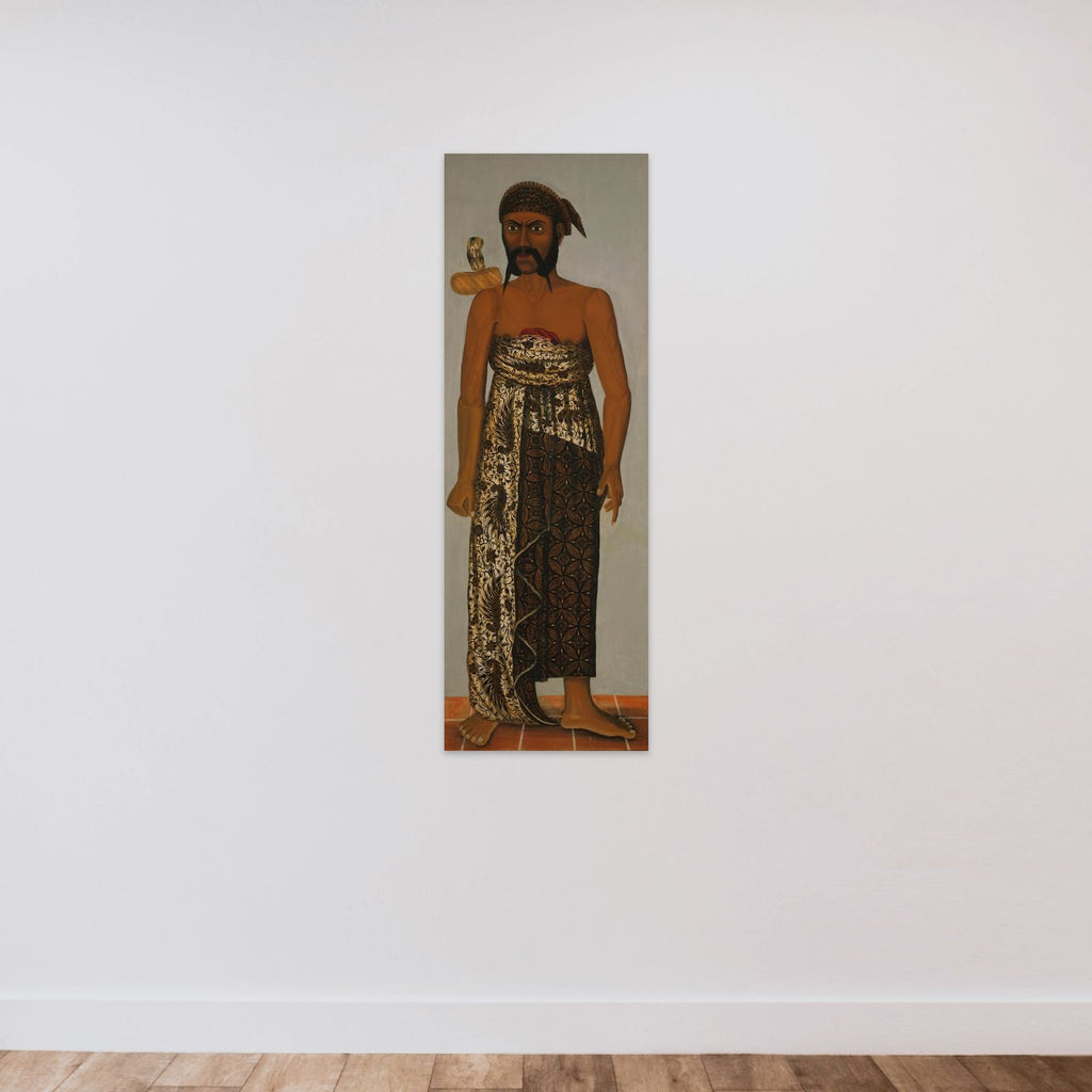 Javanese Court Officials unframed — shown to scale