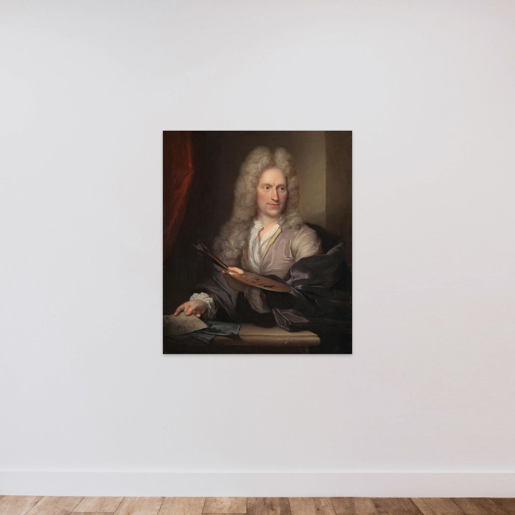Portrait of Jan van Huysum unframed — shown to scale