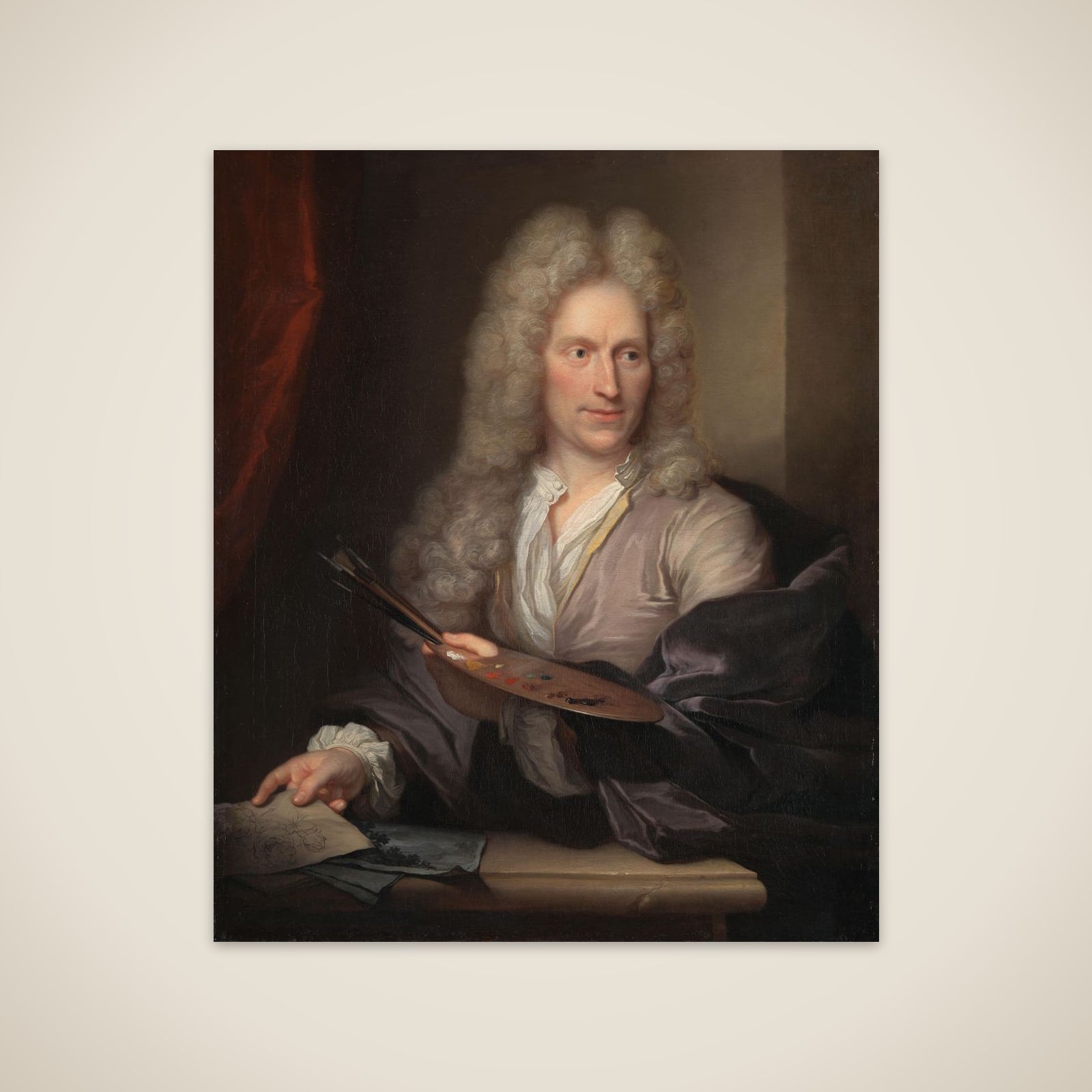 Portrait of Jan van Huysum unframed print