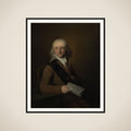 Portrait of Leonardus van der Voort framed