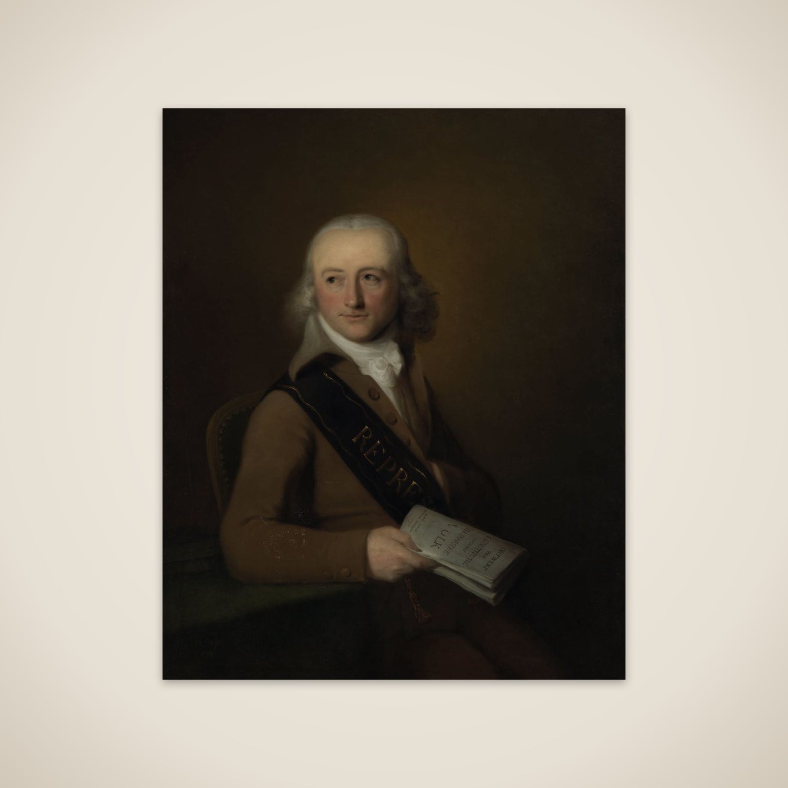 Portrait of Leonardus van der Voort unframed print
