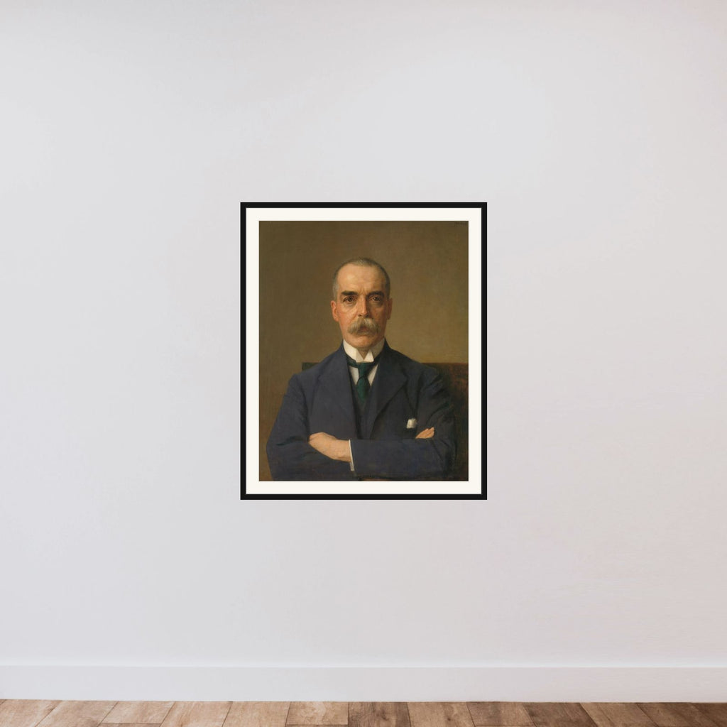 Portrait of Isaac de Bruijn (1872-1953) framed — shown to scale