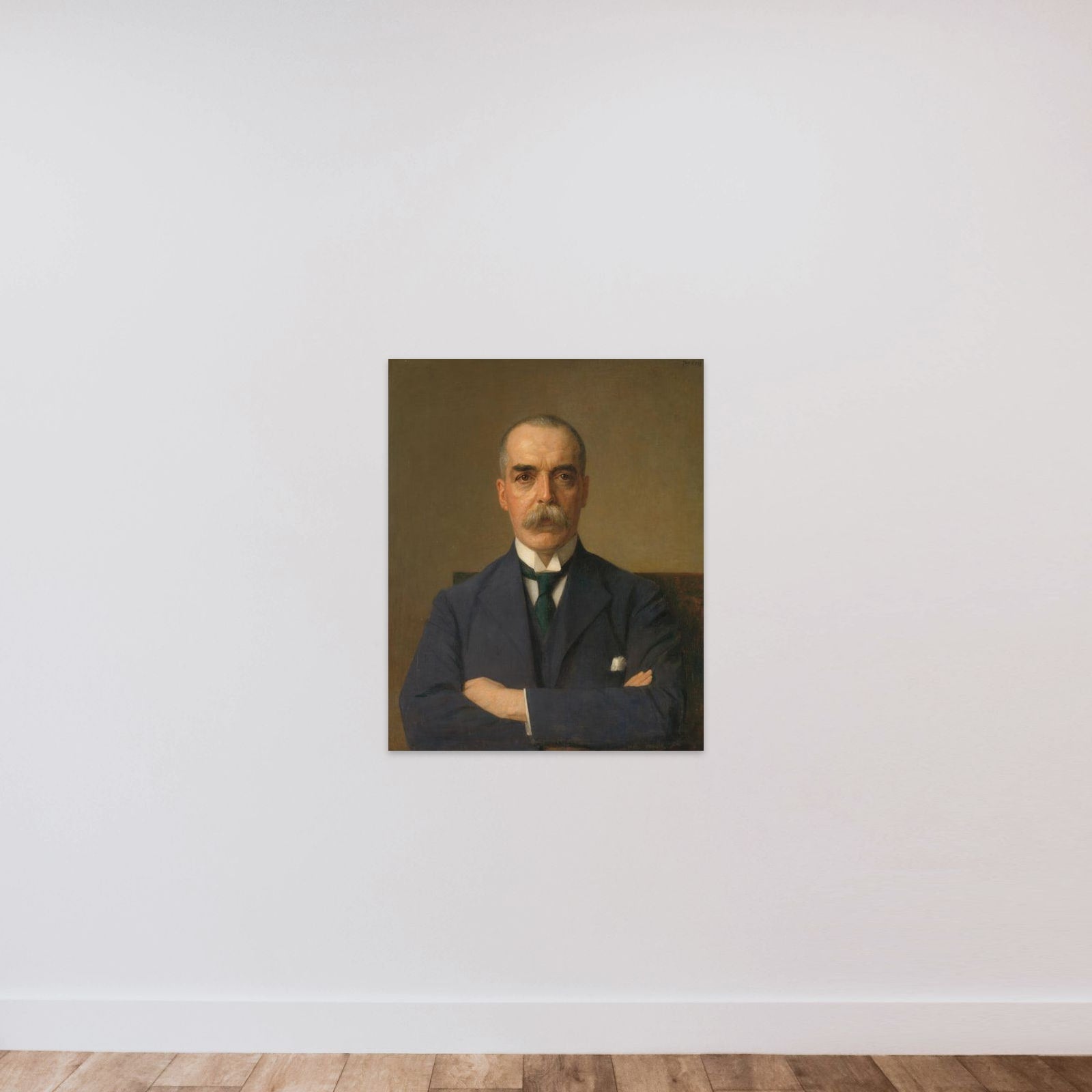 Portrait of Isaac de Bruijn (1872-1953) unframed — shown to scale