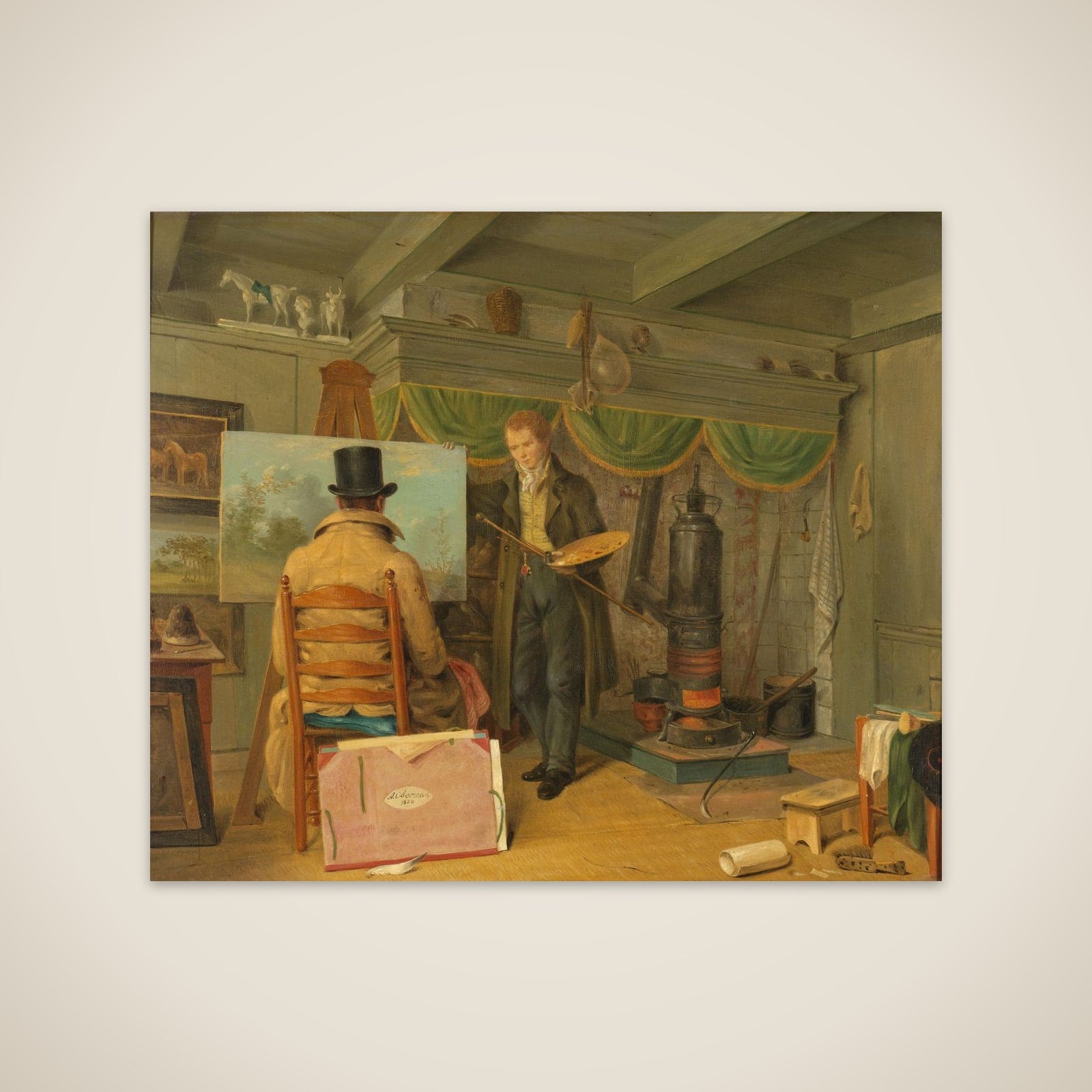 The Painter in his Studio unframed print