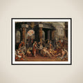 Healing of the paralized man at the pool of Bethesda framed