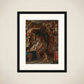 Mars and Venus Surprised by Vulcan framed