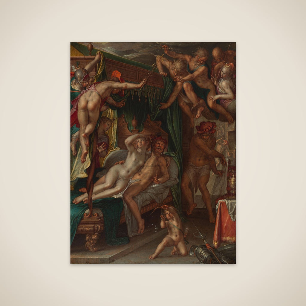 Mars and Venus Surprised by Vulcan unframed print