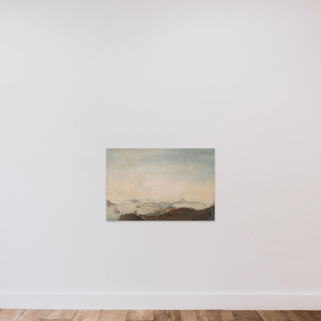 Three Views of the Pearl River: Canton, Macao, Whampoa unframed — shown to scale