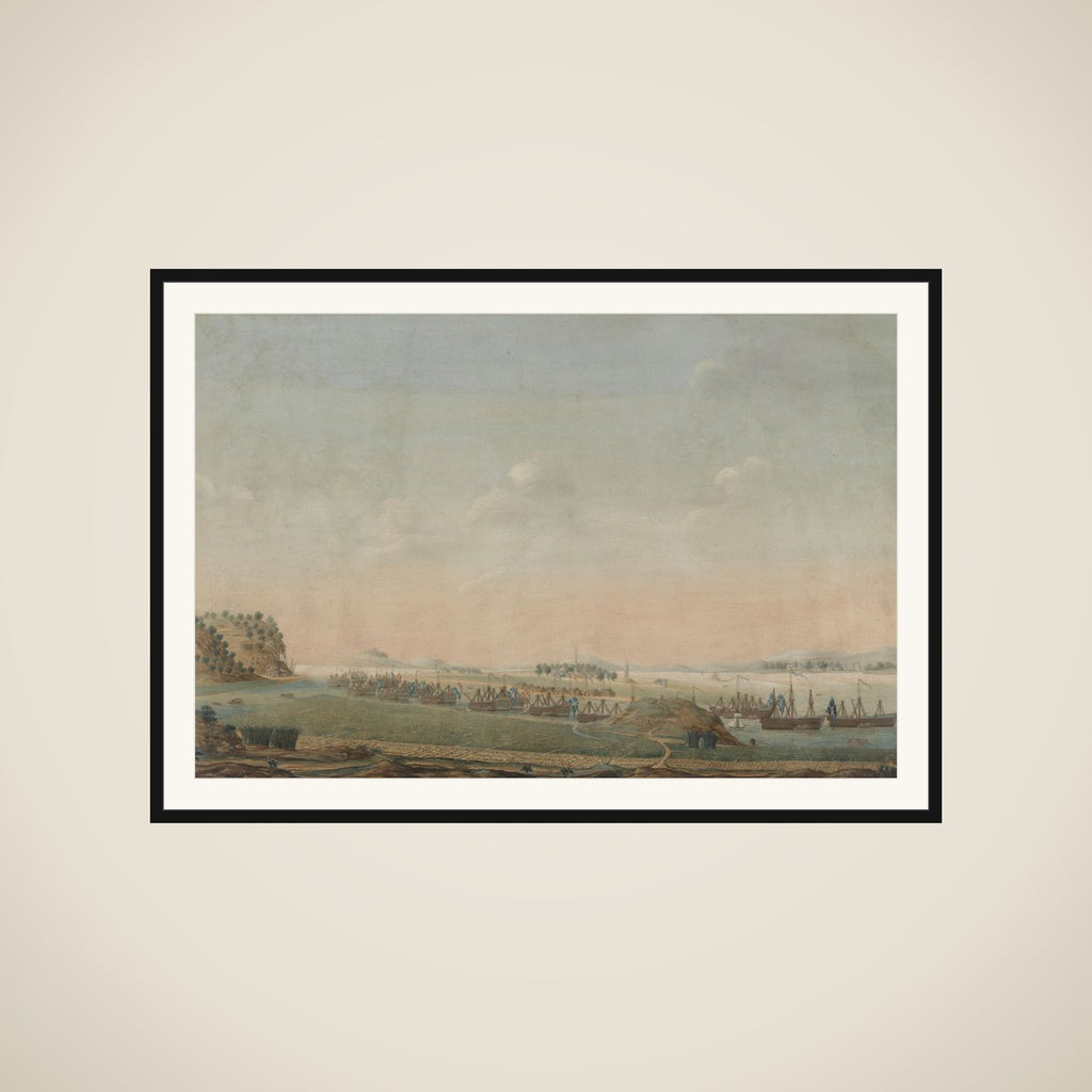 Three Views of the Pearl River: Canton, Macao, Whampoa framed
