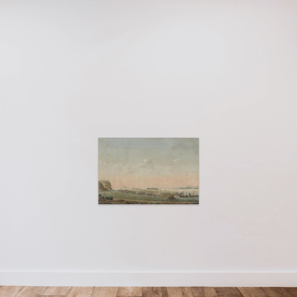 Three Views of the Pearl River: Canton, Macao, Whampoa unframed — shown to scale