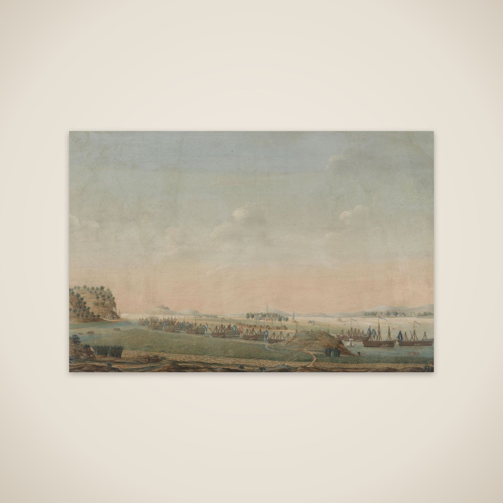 Three Views of the Pearl River: Canton, Macao, Whampoa unframed print