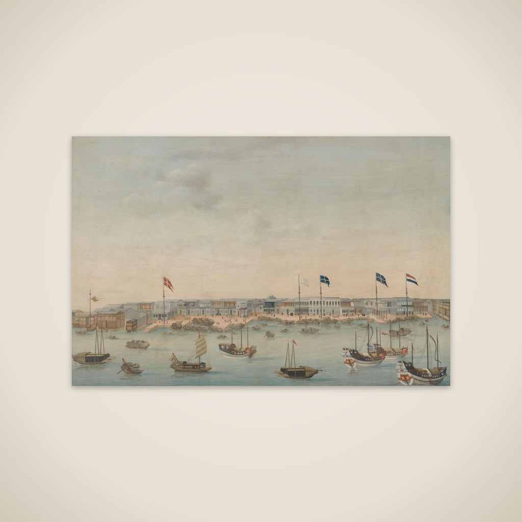 Three Views of the Pearl River: Canton, Macao, Whampoa unframed print