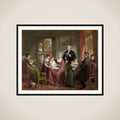 Portrait of the Family of Adrianus Bonebakker with Dirk L. Bennewitz framed