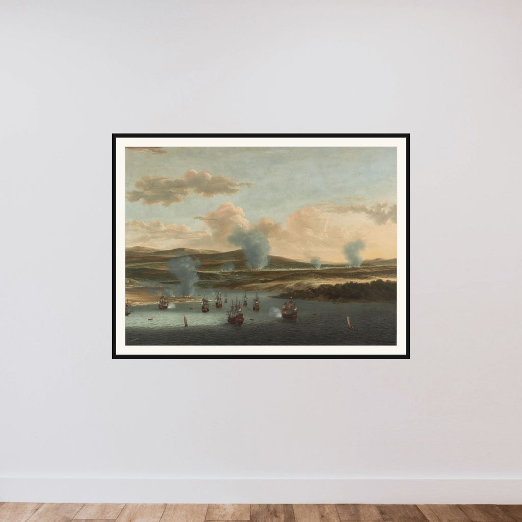 Battle of Medway framed — shown to scale