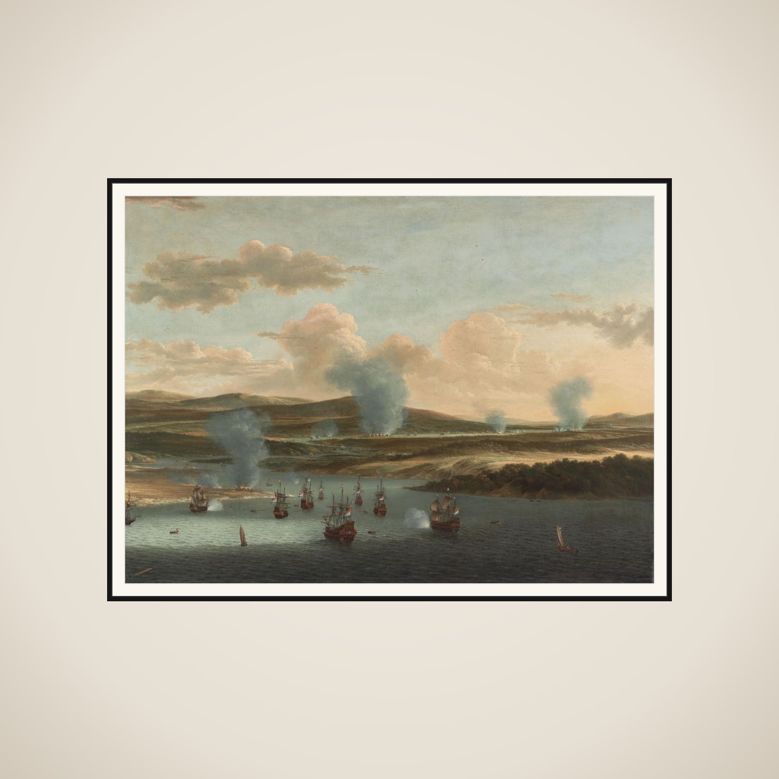 Battle of Medway framed