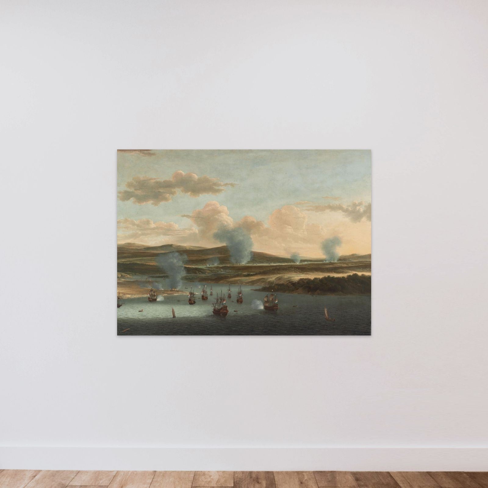 Battle of Medway unframed — shown to scale