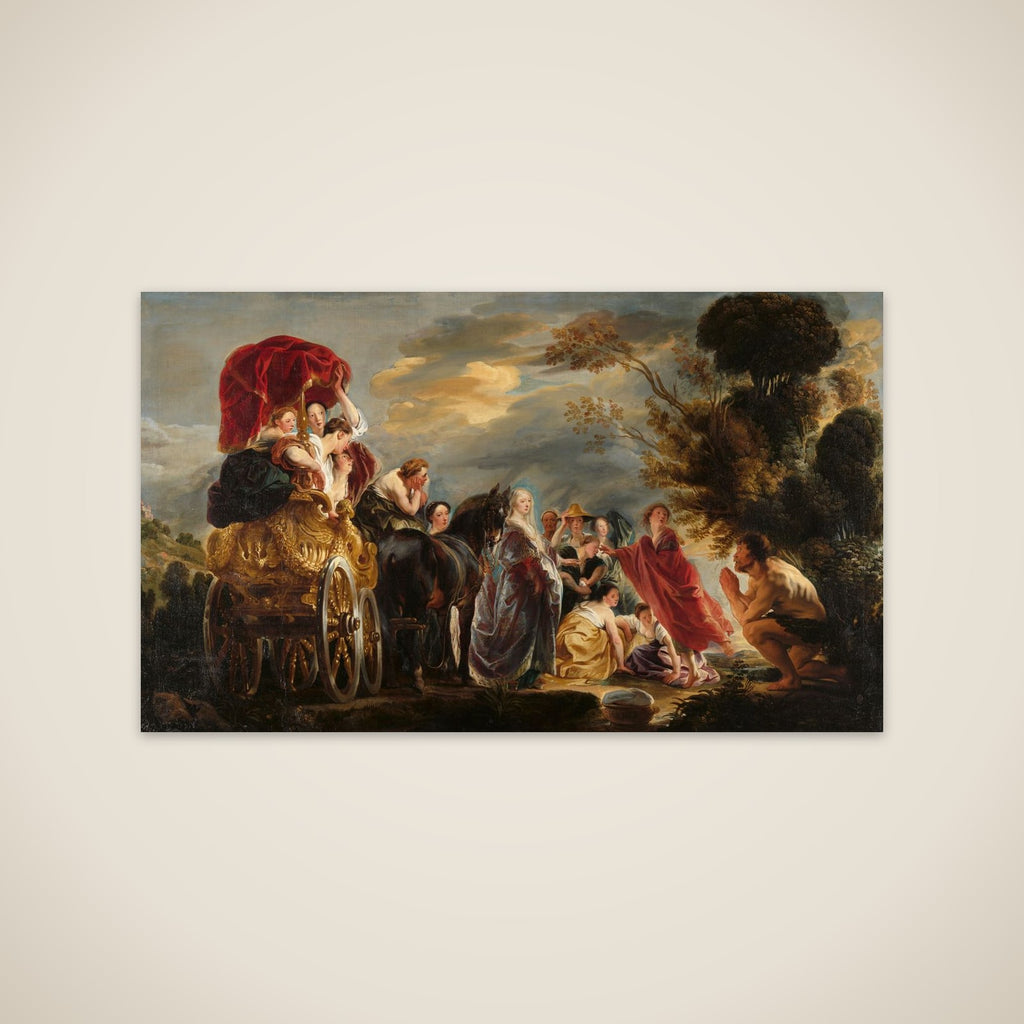The Meeting of Odysseus and Nausicaa unframed print