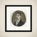 Portrait of an unknown man framed