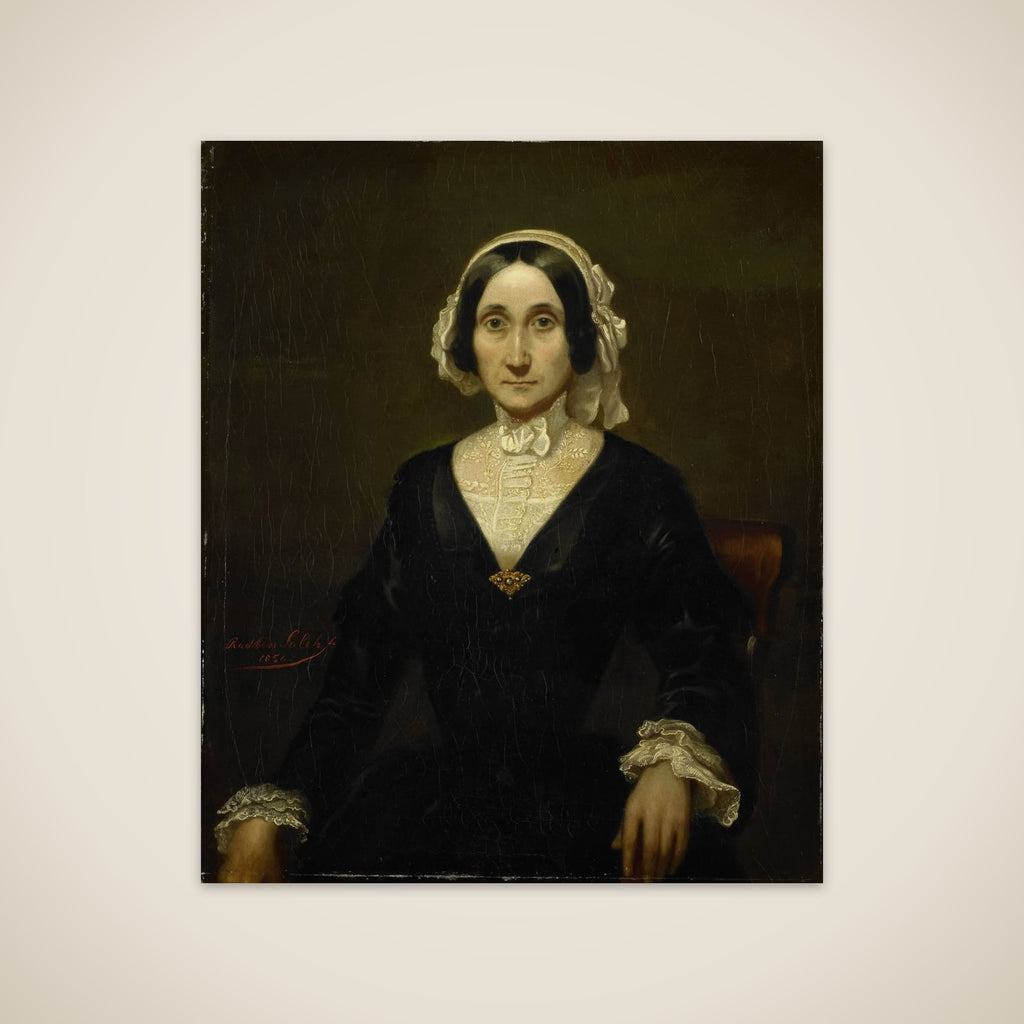 Portrait of Mrs. W.J.S. van Alphen, Baroness van Reede van Oudtshoorn unframed print