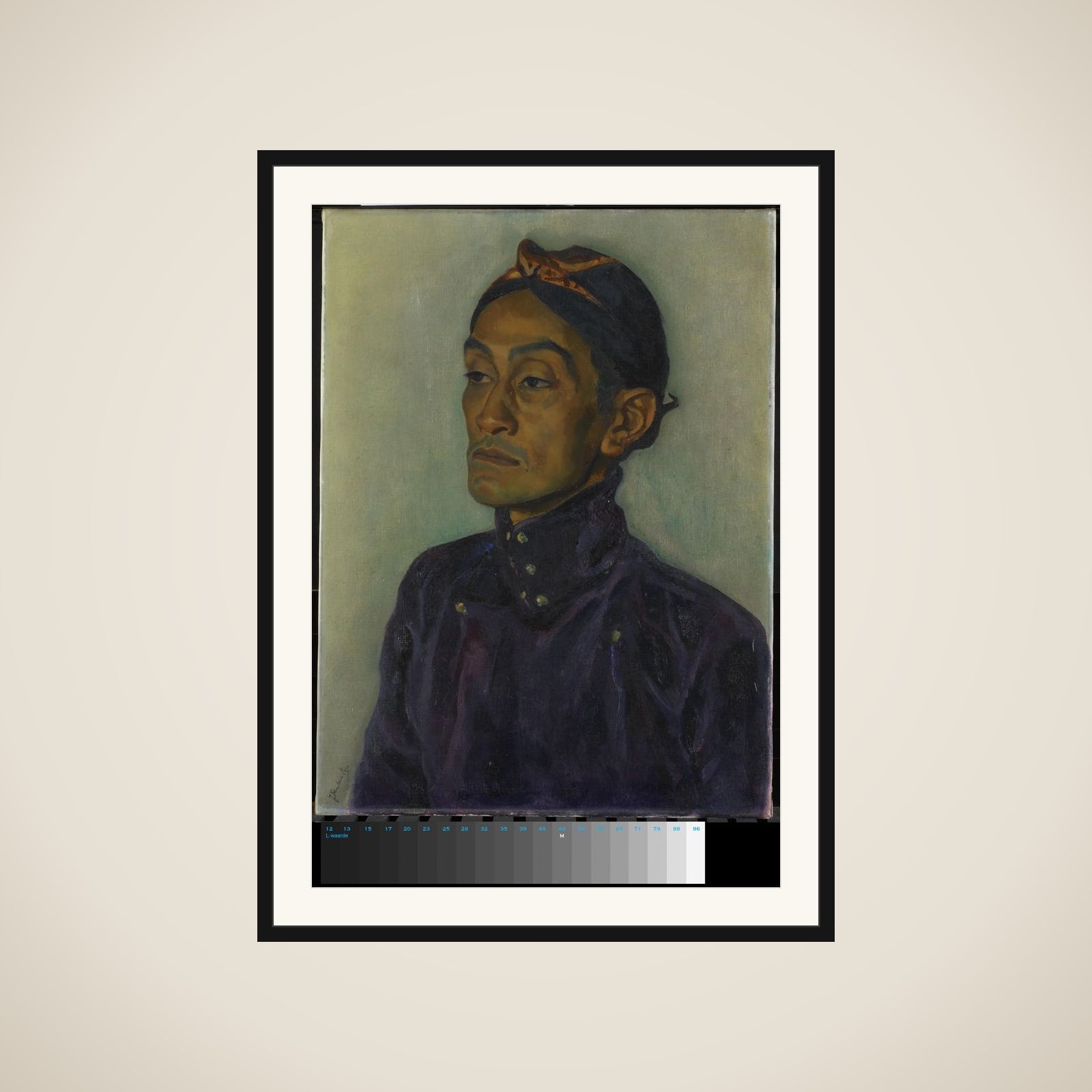 Portrait of R.M. Rodjana framed