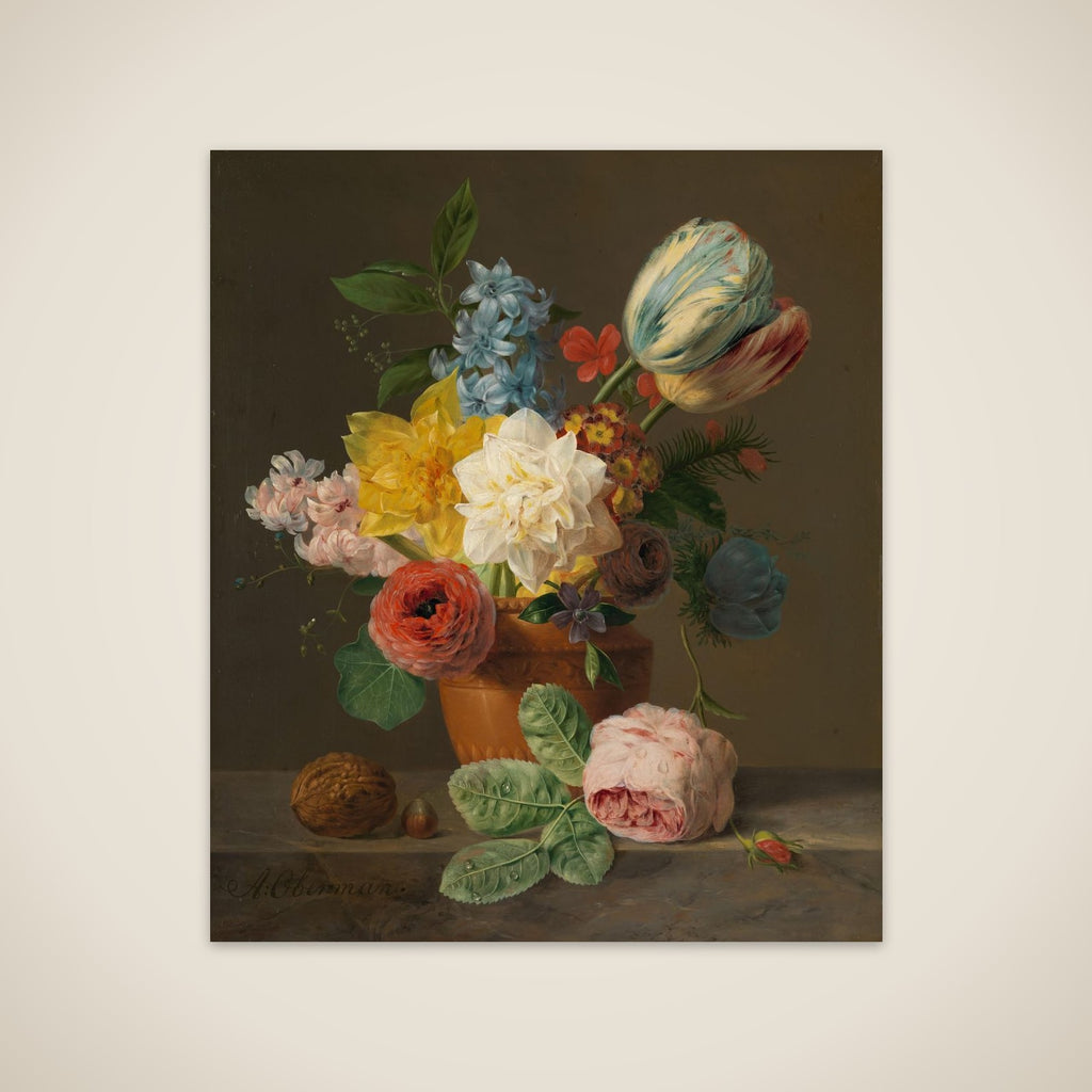 Still Life with Flowers and Nuts unframed print