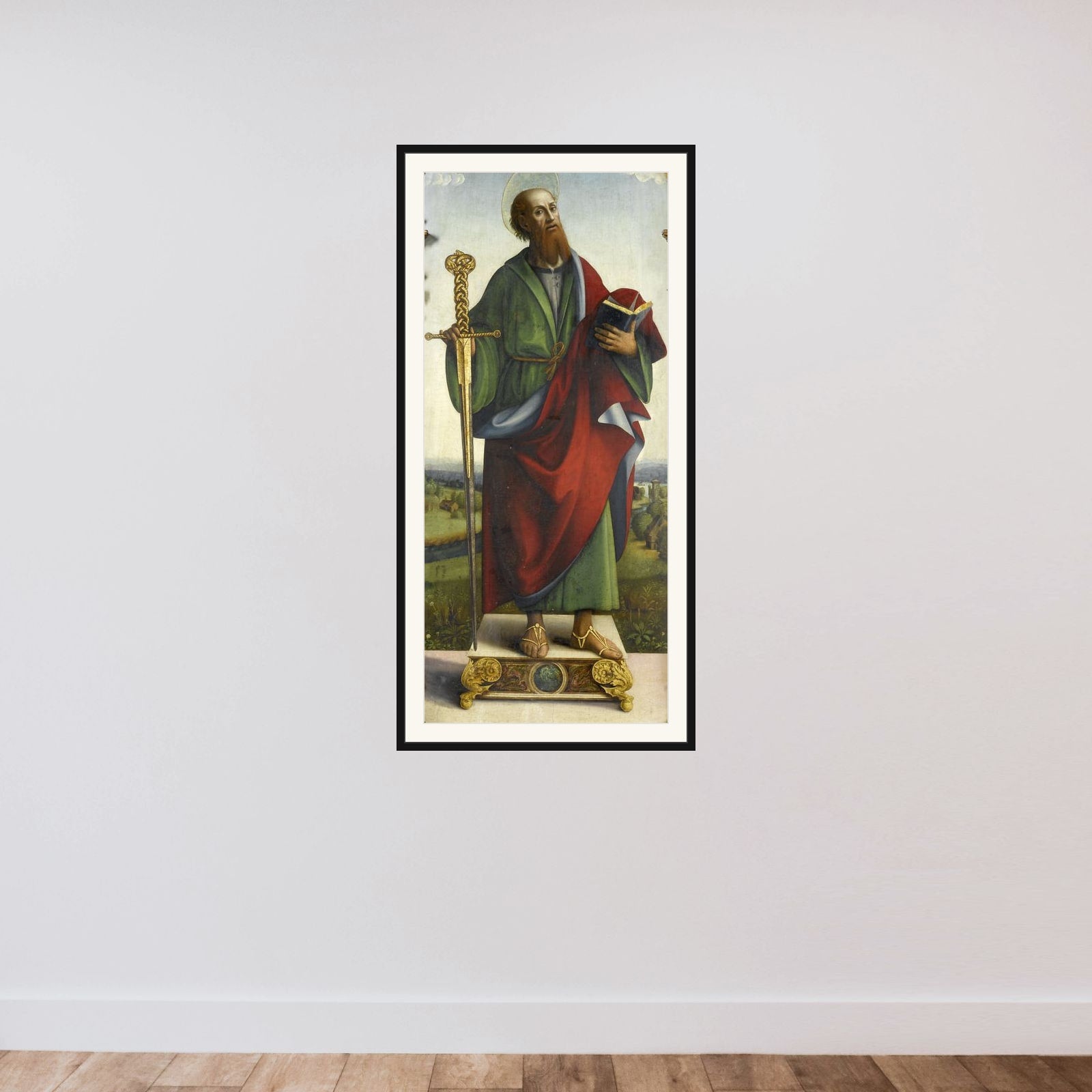 Saint Paul framed — shown to scale