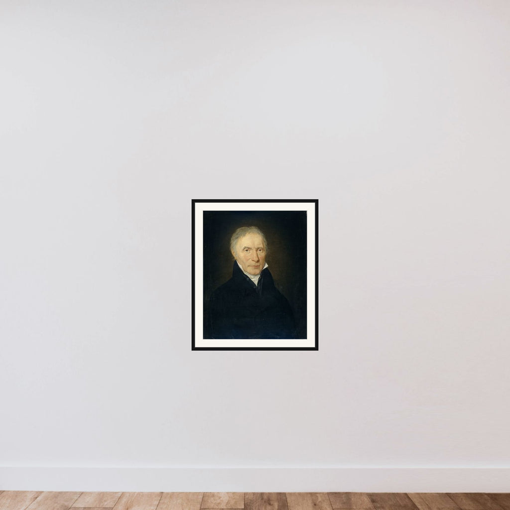 Portrait of Heinrich Gottfried Theodor Crone, Founder of the H.G.Th. Crone Company in Amsterdam framed — shown to scale
