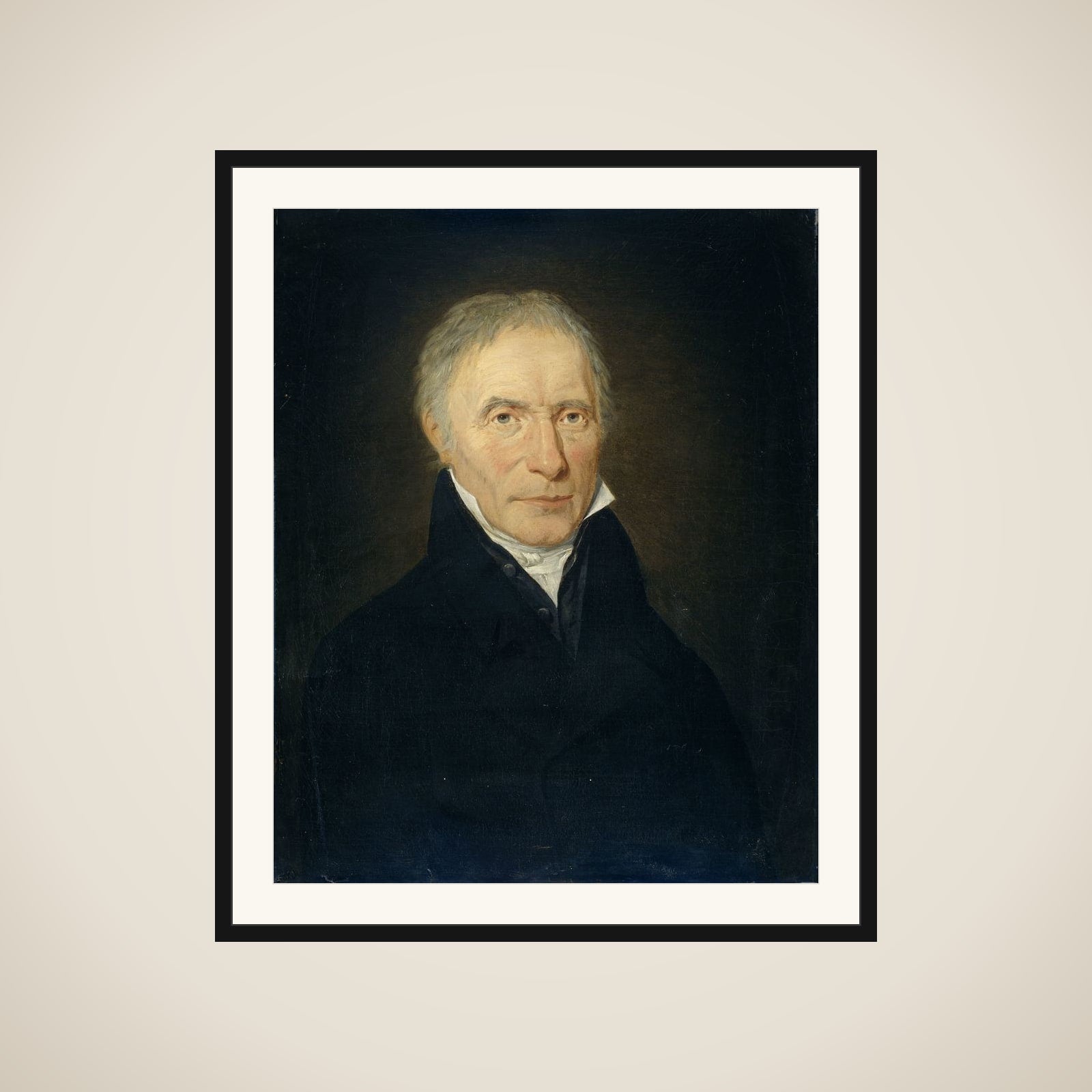 Portrait of Heinrich Gottfried Theodor Crone, Founder of the H.G.Th. Crone Company in Amsterdam framed