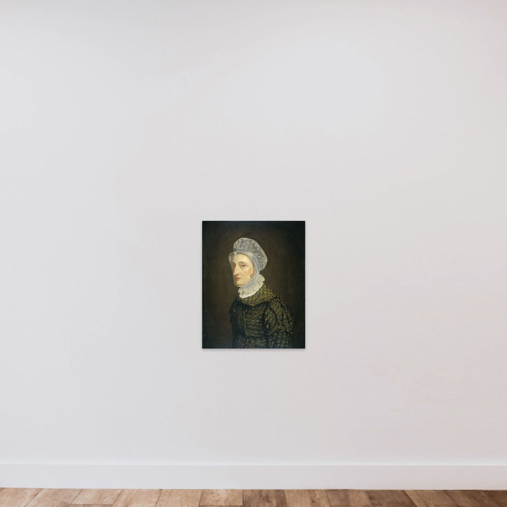 Portrait of Maria Petronella Mann, Wife of Heinrich Gottfried Theodor Crone unframed — shown to scale